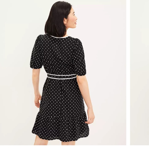 Loft Clip Flounce dress. NWT. Retail‎ 89.95 - Picture 3 of 8